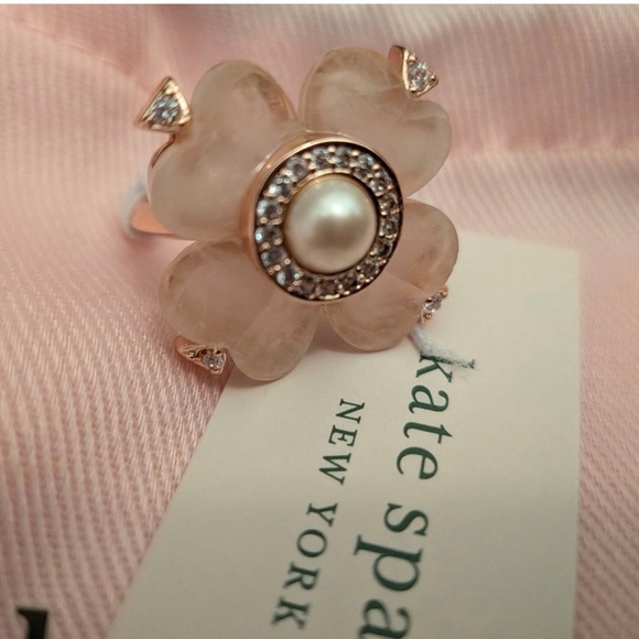 KATE SPADE NEW YORK SPADE FLOWER RING - Picture 9 of 13